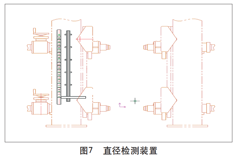 衛(wèi)生紙復(fù)卷機(jī)直徑檢測(cè)裝置 衛(wèi)生紙復(fù)卷機(jī)直徑檢測(cè)裝置